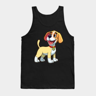 Cute Happy dog Tank Top